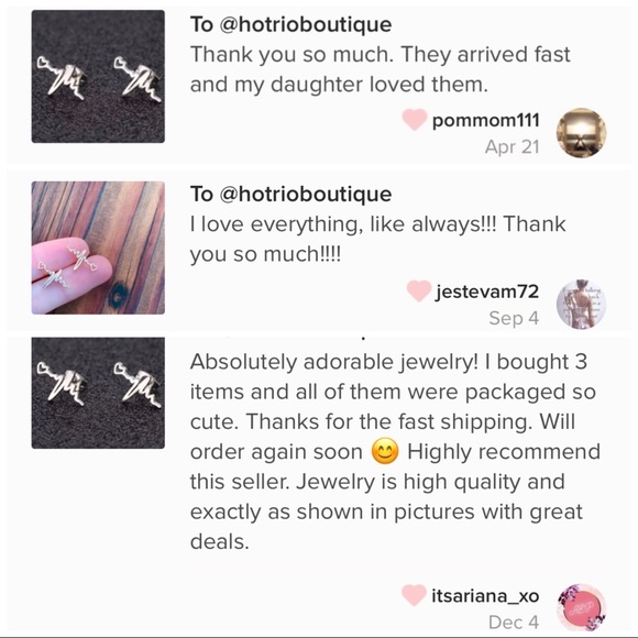 GOLD HEARTBEAT Stainless Steel Earrings With GIFT Bag - Picture 2 of 6